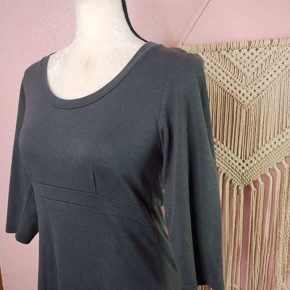 Horny Toad | 3/4 Sleeve Stretch Knit Dress Medium - Picture 3 of 6